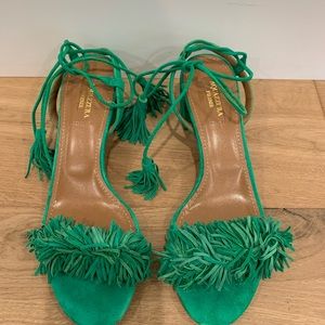 Aquazurra Wild Thing Block Heel Sandals size 7